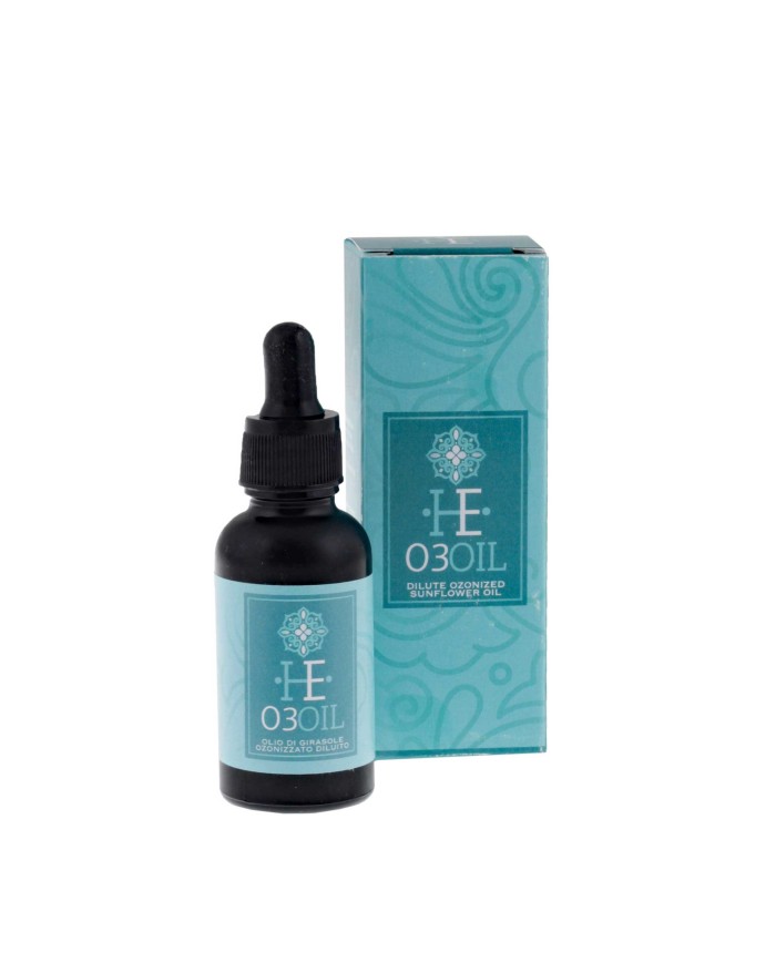 HE O3 OIL - Olio Ozonizzato Verde Medio idrata a fondo ed ha un’azione lenitiva